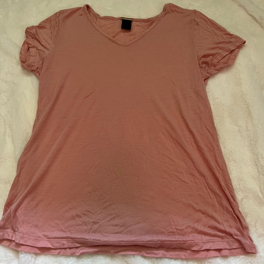 Magaschoni Pink V-Neck Top